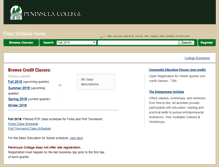 Tablet Screenshot of classes.pencol.edu
